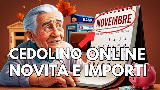 CEDOLINO PENSIONE NOVEMBRE ➜ NOVITÀ E DETTAGLI [upl. by Poll]