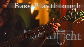 Nachtlicht  Nachtlicht Bass Playthrough Video playthrough metal nachtlichtband gothic rock [upl. by Rehptsirhc399]