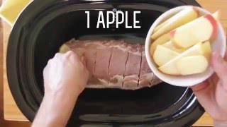 AppleCinnamon Pork Loin Roast [upl. by Atterehs]