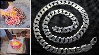 Making a Cuban Link Chain by Hand [upl. by Ayerim]