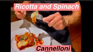 Italian Ricotta and Spinach Cannelloni Easy [upl. by Orville278]