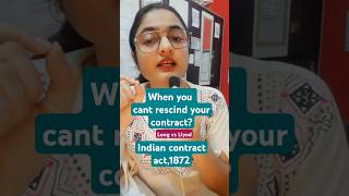 Long vs Llyod  rescind of contract  Indian contract act 1872 judiciary indiancontractact law [upl. by Ynnohj]