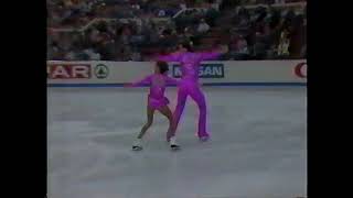 Isabelle Brasseur and Lloyd Eisler  World Championship 1988 SP [upl. by Teyut]