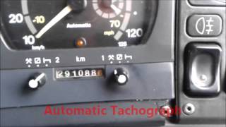 How to use a analogue Tachograph Practial [upl. by Hgielek]