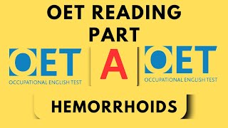 OET Reading Part A Mock Test  Haemorrhoids  Hemorrhoids– Practice Questions with Answers [upl. by Rubinstein493]