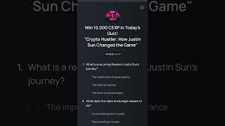 Crypto Hustler How Justin Sun Changed the Game 👉Win 10000 CEXP [upl. by Grissom]