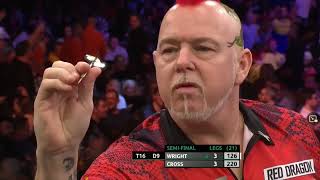 Peter Wright vs Rob Cross 2023 Masters semi final [upl. by Jorgan]