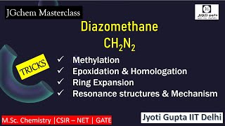 Diazomethane Methylation Homologation Ring expansion amp epoxidation  Mechanism Organic Synthesis [upl. by Elspeth705]