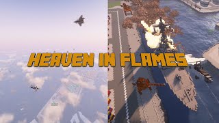 LARGE scale AIR ASSAULT in Minecraft Attack On Heaven Port with BGM [upl. by Ul]