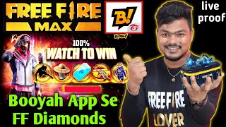 How T Get Free Diamonds In Free Fire Max With Booyah App  Booyah App Se Diamond Kaise Le 2022 [upl. by Eiramave]