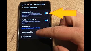 Samsung Galaxy Datenroaming deaktivieren  so EINFACH gehts [upl. by Gitlow585]