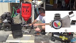 How to Install a Venturi Assist Carburetor onto a Wet Blaster Hopper for Pool Tile Cleaning [upl. by Emelun]