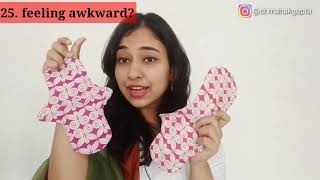 CLOTH PADS FAQ PART 2 HINDI [upl. by Orlantha316]