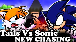 FNF  Tails Vs Sonic  New Chasing  Vs TailsExe V2  ModsHardGameplay [upl. by Athene]