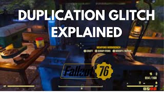 Fallout 76 Duplication Glitches Explained [upl. by Haimerej832]