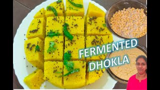 FERMENTED DHOKLA  Fermented Dhokla Recipe  Authentic Indian Traditional Recipe Khaman Dhokla [upl. by Seavir]