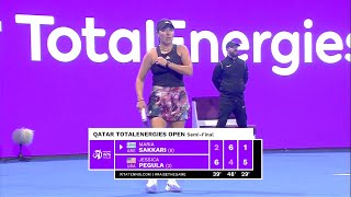 Maria Sakkari vs Jessica Pegula Highlights 2023 QATAR OPEN  QATAR TOTALENERGIES [upl. by Aniroz548]