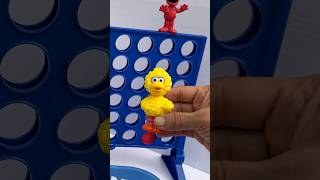 Sesame Street Big bird amp Elmo playing connect 4 game toys connect4 bigbird elmo sesamestreet [upl. by Fugere]