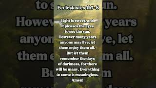 Ecclesiastes 1178  God’s Short Message [upl. by Feune45]