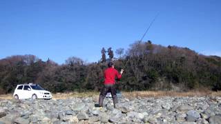 Casting Test  Penn Prevail Surf Casting Rod [upl. by Suedaht51]