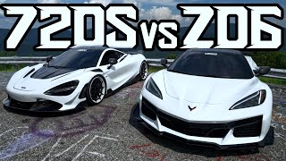 720s Z06 Comparison [upl. by Ahsasal]