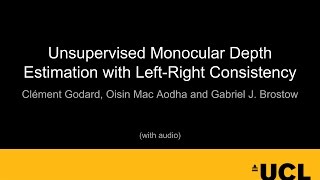 Unsupervised Monocular Depth Estimation with LeftRight Consistency [upl. by Yblocaj]