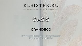 Обои Oasis от Grandeco [upl. by Ennovy]