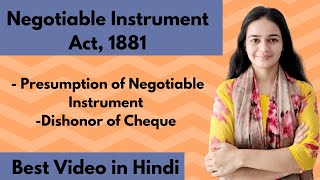 Dishonor of Cheque  Negotiable Instrument Act 1881 Part02 UGC NET ampJRF December 2024 [upl. by Enyahc]