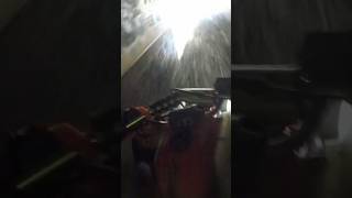 Hydroplaning through a tunnel yamaha quads warrior [upl. by Lodge]