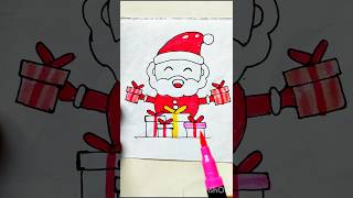 How to draw Santa Clausa Santa Claus Drawing Christmas Drawing Merry Christmas Drawing shorts [upl. by Onileba]