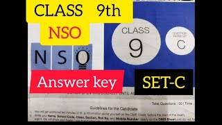 Class 9th Answer key of SetC NSO scienceolympiad nsoscience answerkey [upl. by Monetta705]