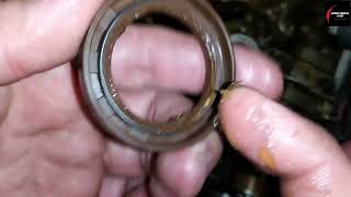 How to install a camshaft seal on any car with this style of seal  on a 01 Mazda protege 16l [upl. by Nancey518]