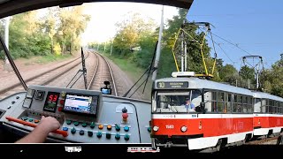 Nečekaná projížďka s T3 z Novolíšeňské do Pisárek 🚋 Cab view tram Brno [upl. by Finkelstein]