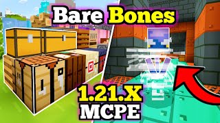 🟢 Textura BARE BONES para Minecraft PE 121X  Textura Minecraft Como en los TRÁILERS [upl. by Dugas396]