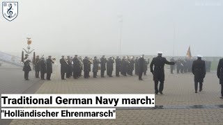 Präsentiermarsch der Marine im Nebel  Kommandoübergabe Einsatzflottille 2 Schulz an Beck [upl. by Anitsirhcairam627]