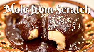 HOW TO MAKE HOMEMADE MOLE SAUCE FROM SCRATCH Delicious Recipe [upl. by Home]