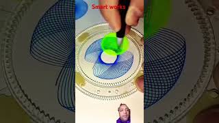 Smart art spirograph art spiroart satisfying spirography oddlysatisfying drawing relaxing [upl. by Torres]