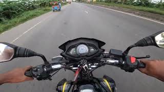 TVS stryker 125 BIKE 6000 KM RIDE REVIEW and top speed 1st 2nd 3rd gear challanegs [upl. by Demetris576]