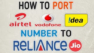 Port Any Number To Reliance Jio 4G Sim Network amp Get Unlimited DataCalls amp SmsMNP PROCESS [upl. by Holman]