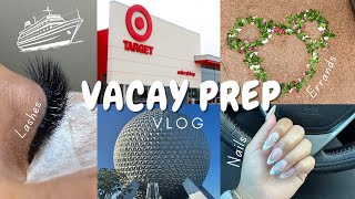 PREP FOR VACATION VLOG 🏝 Lashes Nails Last Minute Errands Cruise Edition🚢 YAHAIRAALMENDARES [upl. by Nerret279]