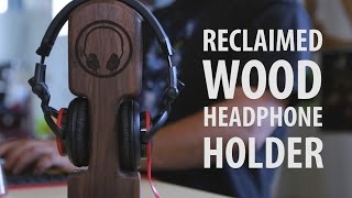 Reclaimed Wood Headphone Holder [upl. by Fidela]