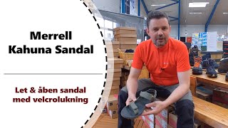 Merrell Kahuna Web  Let og åben sandal til de varme sommerdage [upl. by Vergos298]