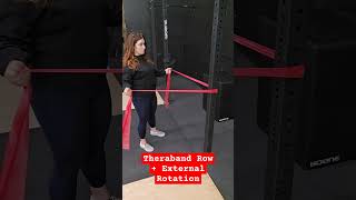 Theraband Row  External Rotation [upl. by Marian]