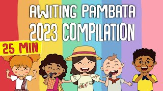 AWITING PAMBATA 2023 COMPILATION WITH LYRICS  Animated Filipino Nursery Rhyme  Muni Muni TV PH [upl. by Lotsyrk78]