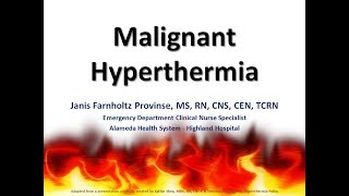 Malignant Hyperthermia [upl. by Scholz875]