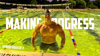 Swimming Farther amp Getting Bigger  Longest Swim  Hybrid Bulk Ep 3 [upl. by Emmy]