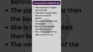 Comparative Adjectives in English Grammar shorts [upl. by Sirej]