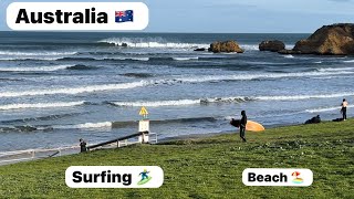 BeachWalk In Torquay Victoria Australia Winter australia torquay victoria surf vlogs [upl. by Alleb]