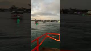 Riding the Balboa Island Ferry Newport Beach California [upl. by Aelhsa]