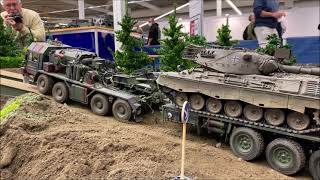 Intermodellbau 2021 Dortmund  scale 116 rc tanks  trucks  Reservistenkameradschaft Modellbau [upl. by Mayer]